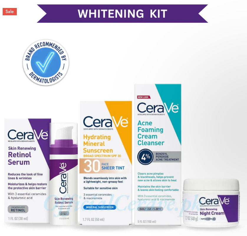 CeraVe 4-in-1 Skincare Bundle | Complete Skin Repair Kit