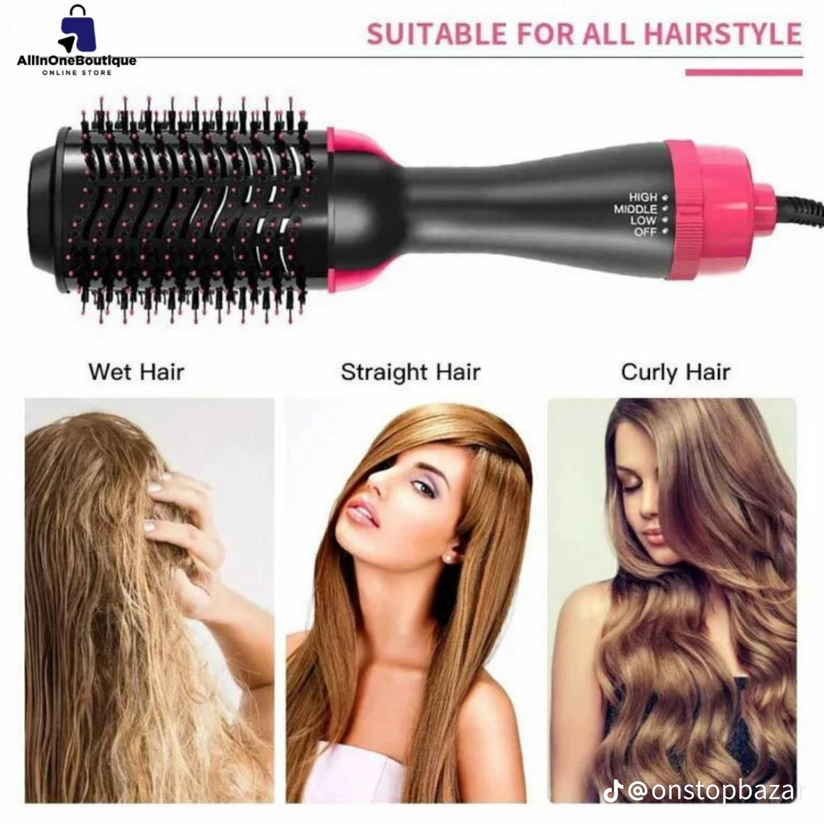 Blowout Brush with Dryer & Styler Functions | Imported Quality