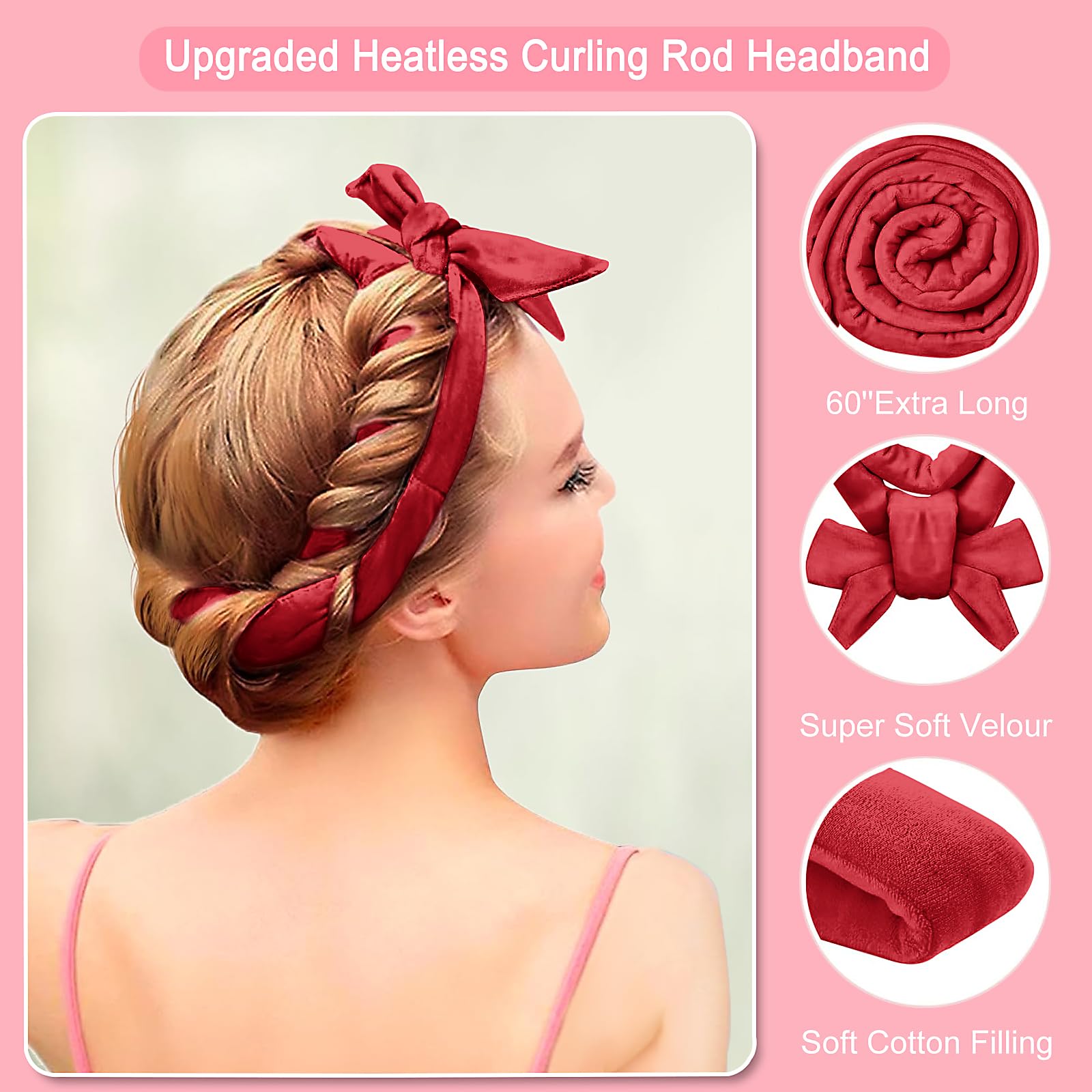 Heatless Hair Curling Rod – Effortless Overnight Curls Without Damage