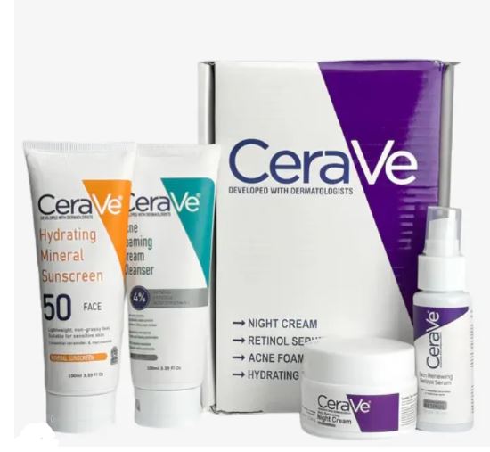CeraVe 4-in-1 Skincare Bundle | Complete Skin Repair Kit