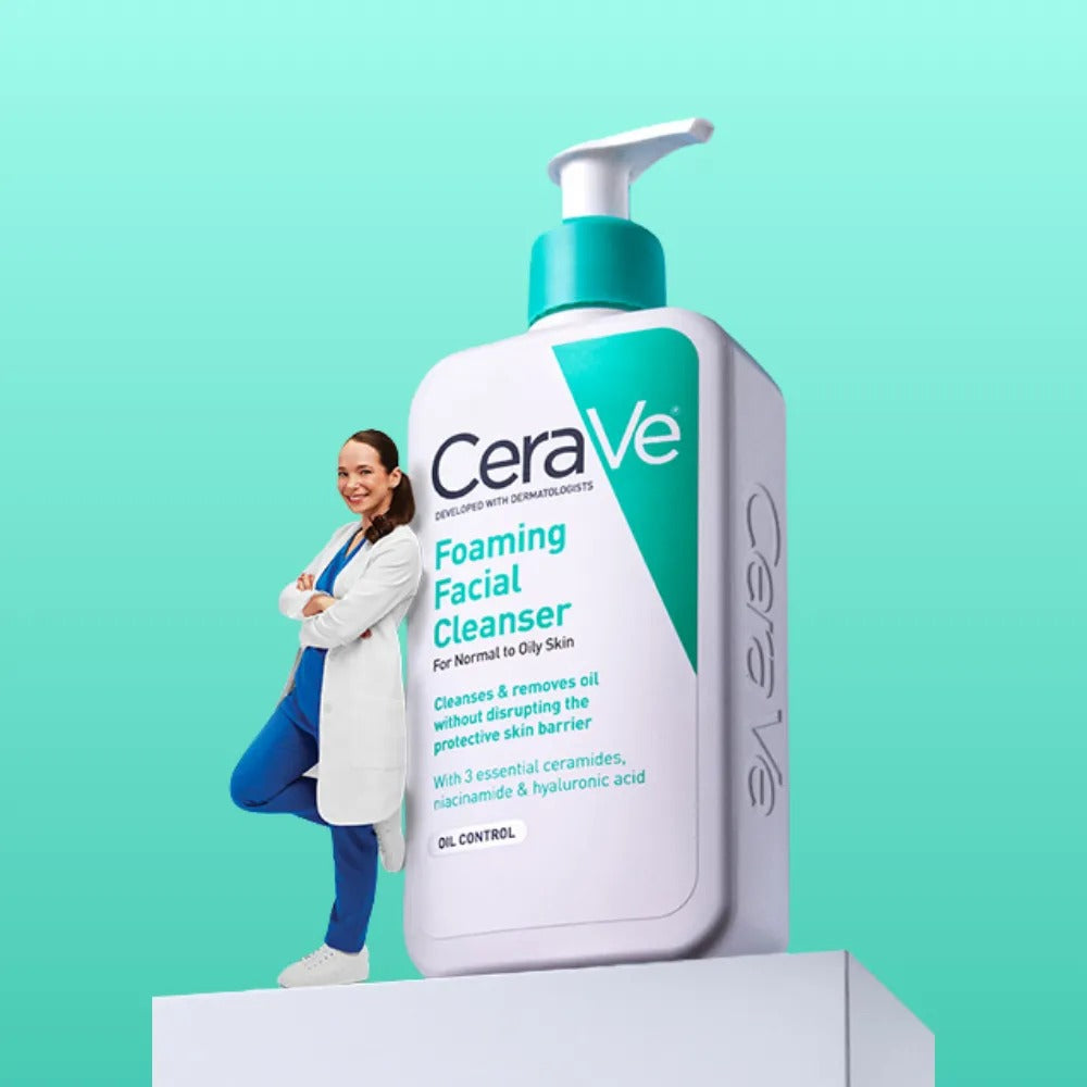 Cerave Foaming Facial Cleanser For Normal To Oily Skin – Oil Control Face Wash