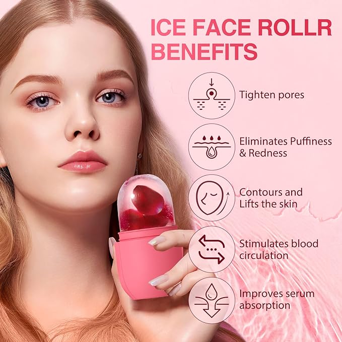 Silicone ice roller for Facial & skin Glow